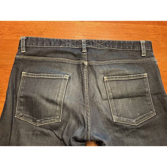 Size 34 Made In USA Lova Design Blue Jeans Denim Button Fly - Picture 11 of 15